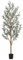 Artificial Olive Tree 7FT Tall Faux Olive Silk Plant, Artificial Plants Home Office Decor Indoor Fake Potted Tree with Natural Wood Trunk and Lifelike Fruits Housewarming Gift