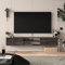 Uniqtrio Floating TV Unit, Floating TV stand Cabinet, TV Units for Living Room 75 inch TVs, TV Stand Unit, TV Table, Media Wall Unit, TV Stands for Living room Entertainment Wall Unit (Black Oak)