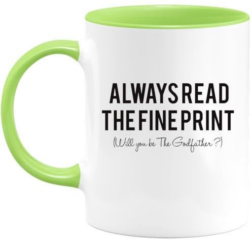 quotedazur - Mug Will You Be The Godfather? - Gagliardi, Groomsman, Regalo Spiritoso per Ricorrenze come Battesimo e Cresima