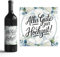 Alles Gute zur Hochzeit - Flaschenaufkleber 6er Set selbstklebend - Ideal für Wein & Sektflaschen - Perfekte Ehe Hochzeitstag