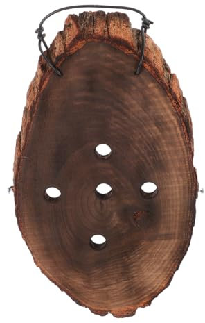 SUPVOX Maceta De Pared De Madera Maciza Versátil para Helechos Cuerno De Alce Orquídeas y Suculentas