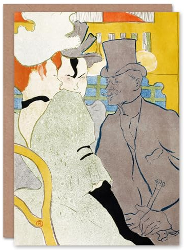 Artery8 Toulouse Lautrec Art Card Englishman at the Moulin Rouge