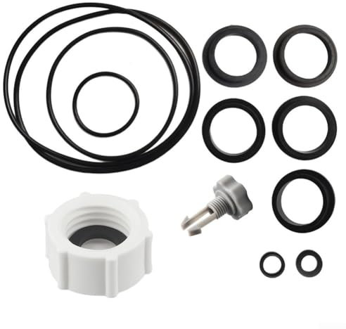 Kit di riparazione e manutenzione pompa filtro a sabbia per piscine Intex con coperchio valvola di scarico 11456 e set di anelli O
