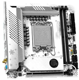 Placa base Intel Intel Fit for JGINYUE B760i DDR5 Mini ITX para ordenador de sobremesa, Socket LGA 1700, 12ª y 13ª generación, memoria RAM, última, Mini B760i-Snow Dream D5