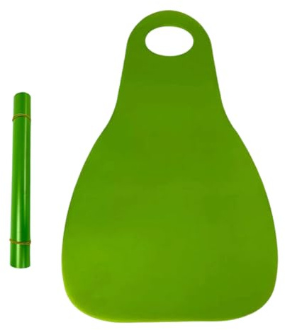 Schneerutscher für Kinder und Erwachsene 65x45 cm, Leichter & Faltbarer Schlitten als Fliegender Teppich für Schnee, Tragbarer Snowboard Slider für Outdoor Winter (Grün)
