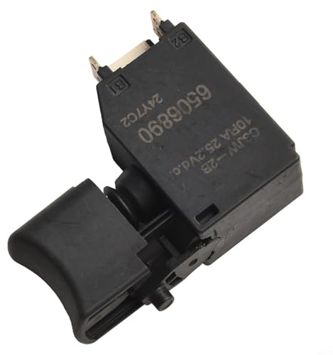 Interrupteur déclencheur pour tournevis sans fil Makita C3JW-2B, DTD153, DTD154, DTW180 – Numéro de pièce de rechange 650689-0/143975-1