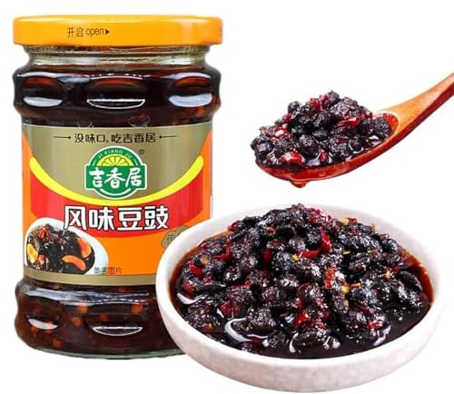 SntCrave Fermented Black Bean Sauce 280g | Sichuan Douchi with Chilli | Rich, savoury douchi sauce with chilli for stir-fries, noodles and rice; ready to use as a cooking sauce or condiment.