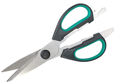 wolfcraft Tijera de hogar universal I 4164000 I Tijera con útiles funciones adicionales