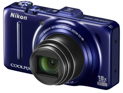 Nikon Coolpix S9300 Digitalkamera (16 Megapixel, 18-fach opt. Zoom, 7,5 cm (3 Zoll) Display, bildstabilisiert, GPS) marine