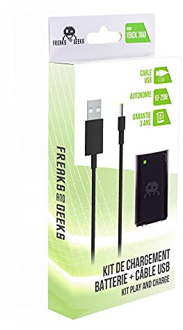 Batterie 3600 mAh + Câble de recharge pour Xbox 360