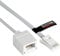 rhinocables BT Telephone Extension Cable, Male Plug to Female Socket Box Lead Wired for UK Landline Phone Cord Extension, Home and Office, Fax, Modem, White (10m)