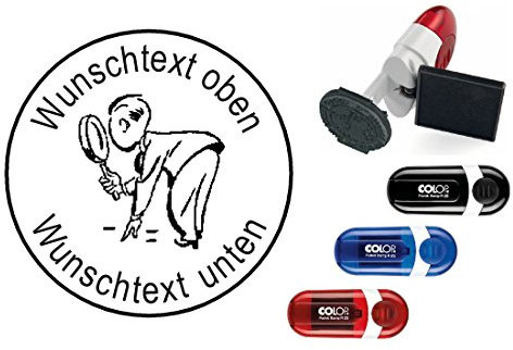 Geocachingstempel « CACHER » mit persönlichem Cachername/Nickname Abdruckgröße ca. Ø 24 mm - Geocaching