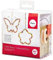 Rayher Bastelpackung Drahtformen mit Perlen, 4 Drahthänger Blume und Schmetterling, bunter Glasperlenmix, Draht, Perlenmühle, 24098000, 12 x 7 x 11.5 cm, Gemischt