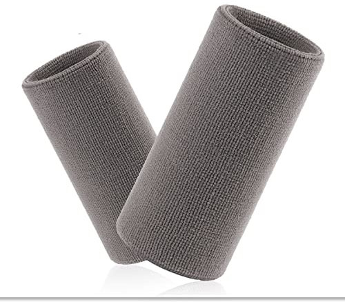 VENI MASEE 6 Zoll Lange, Dicke Wristband/Schweißband für Tennis und andere Sportarten, Preis/Stück (Grau)