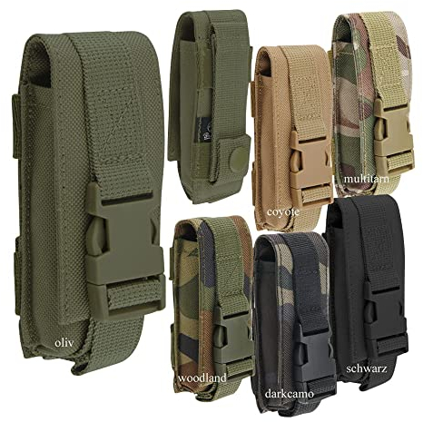 Brandit Molle Multi Pouches - Belt Bags, Accessory Pockets, Tool Pockets, Sizes Small, Medium, and Large in 6 Colours, Adult (Unisex), 8050, camel, Small, S