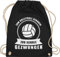 Shirtracer Turnbeutel Rucksack - Unisize - Schwarz - Volleyballtasche - Geschenk für Volleyballer