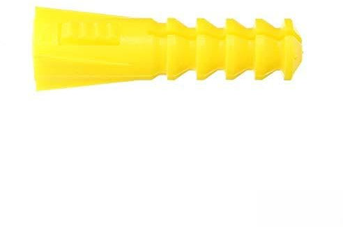Ram - Cheville Sans Collerette, 7mm x 30mm, Jaune, Sachet de 30