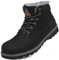 Mishansha Neve Stivali Uomo Impermeabile Invernali Caviglia Boots Morbido Pelliccia Fodera Caldo Scarpe Winter Antiscivolo Classico Stringati Stivaletti Confortevole Lavoro, Nero 41