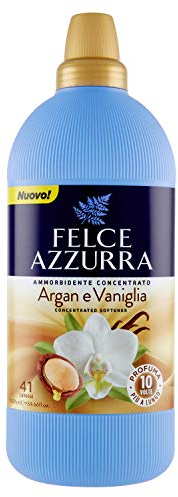 Felce Azzurra - Weichspülerkonzentrat Argan und Vanille, sinnlicher Duft, weiche Kleidung - 41 Waschgänge - 1025 ml