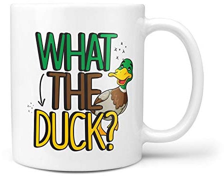 TeHe Gifts What The Duck Novelty 10oz Ceramic Gift Mug