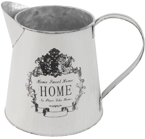 Yardwe Vase Vintage Giesskanne Vintage Rustikale Metallkrugvase Primitiver Krugblumenvasen-Eimertopf für Innenministeriumdekor 1Pcs Gießkanne Retro Landhausstil Vase
