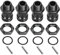 Alomejor 4 Stück Radnabenverlängerung RC 17 mm Sechskant 23 mm Radverlängerungsadapter Sechskantschrauber für 1/8 RC Automodell RC LKW