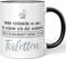 JUNIWORDS Tasse, Schwarz, Keramik, Rund, 330 ml, Sieht vielleicht so aus, als würde ich dir zuhören. Doch in Wahrheit denke ich an Toiletten (1001141)