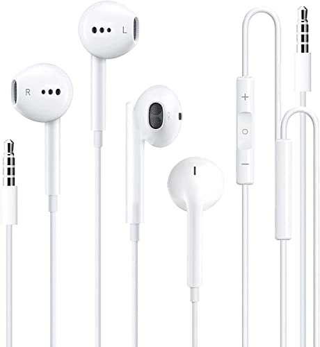 für 3.5mm In-Ear kopfhörer mit Kabel in Ear Ohrhörer mit Mikrofon und Lautstärkeregler für iPhone, iPod, iPad, MP3, Huawei, Samsung, Leichte mit 3.5mm