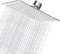 VIGIME Rain Shower Head, 8 Inch Square High Pressure Stainless Steel Showerhead, Ultra-Thin Best Pressure Boosting with Silicone Nozzle, High Flow Rainfall Shower Head Chrome Finish