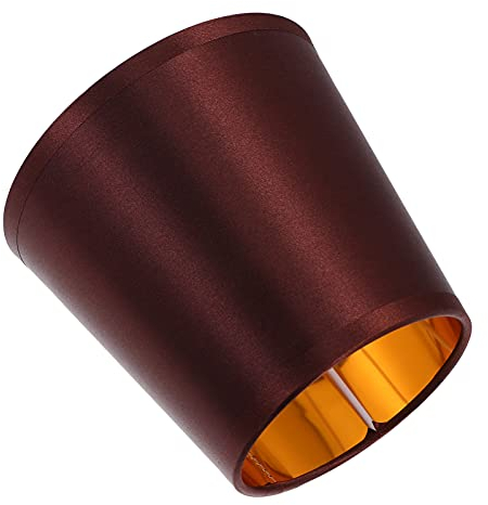 SOLUSTRE Stoff Lampenschirm Tischlampe Ersatzschirm Kaffee E14 Tischlampe Wandleuchte Stehlampe Hängelampe Pendelleuchte Deckenleuchte Deckenlampe Schutzhülle Zimmer Hotel Zuhause Dekoration