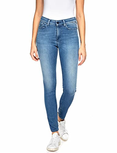 Replay Damen Luzien Jeans, 009 Medium Blue, 32W / 32L EU