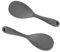2 Pcs Rice Spoon, Silicone Rice Paddle, Rice Cooker Serving Spoon for Stirring Scooping and Mixing, Grey