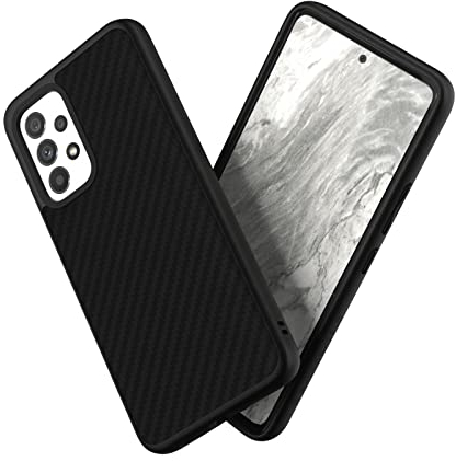 RhinoShield Case kompatibel mit [Samsung Galaxy A53] | SolidSuit - Stoßdämpfende & schlanke Schutzhülle mit Premium Finish - 3.5 Meter Fallschutz - Karbonfaser Textur
