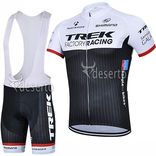 SGCIKER 2022 World Tour Team Radtrikot für Herren, Kurzarm MTB Radbekleidung Trägerhose mit GEL Paddad (3XL)