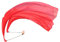 Winged Sirenny 230cm Bauchtanz Seidenschleier Poi Bälle mit Tuch, Echte Seide Jonglierset Schleier VOI, 1 Stück (rot)