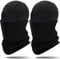Arcweg Sturmhaube Balaclava Winter Kinder Skimaske Jungen Mädchen Atmungsaktiv Sturm Haube Antistatisch Sturmmaske Warm Motorradmaske Elastizität Winddicht für Motorrad Fahrrad Laufen Schwarz 2PCS