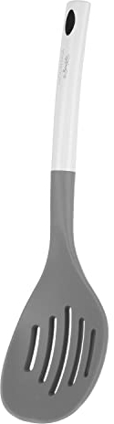 Fatto in Casa da Benedetta Schiumarola in Silicone con Anima in Acciaio Inox - Antigraffio per Pentole, Padelle e Stoviglie - Lunghezza 35 cm (Colore Grigio)