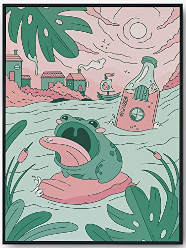 JOPRICO Kawaii Poster - Frosch - Japan Poster - 30x40cm