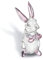 HDCRYSTALGIFTS 3.5inch Crystal Rabbit Bunny Figurine Collectibles Spring Easter Decoration Glass Art Animal Paperweight Ornament Creative Gift