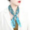 FAIRYGATE Schal Blau Damen Schal Chiffon Kopftücher Halstuch Elegante Schal Frauen Elegant Seidenschal Business Seidentuch Scarf Bandana Taschentuch Ansatz Handgelenk Verpackungs DA2711