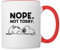 Spreadshirt Peanuts Snoopy Nope Not Today Bürohumor Tasse Zweifarbig, One size, Weiß/Rot