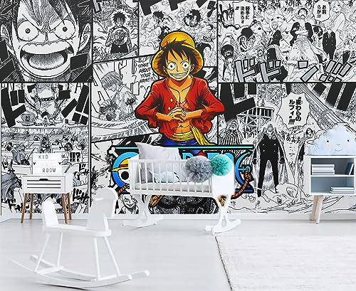 SIJIFACAI Custom Size Wall Murals，3D Anime Animation PiratesWood Pop Rock Papty，Removable Peel and Stick Self-Adhesive Wall Murals Large Photo Wallpaper