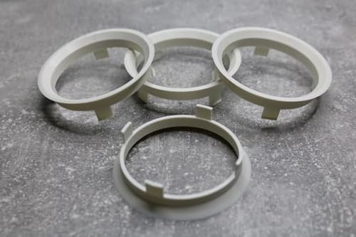 Zentrierringe Distanzringe 60,1 mm x 56,6 mm weis für Alufelgen
