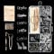 1pcs Spectacle Repair Kit,Soft Silicone Glasses Nose Pads Screw-in Glasses Nose Pads with Screws Screwdriver Tweezers Cleaning Cloth,Glasses Repair Kit with Tweezer Screws Cleaning Cloth