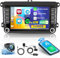 Inefala 1+32GB Dab Android 15 Radio Coche Pantalla Golf 5 para VW Passat B6 Touran Jetta, 7 Pulgadas Pantalla Táctil 2 DIN con Inalámbrico Carplay/Android Auto/Bluetooth/GPS/AHD Cámara visión Trasera