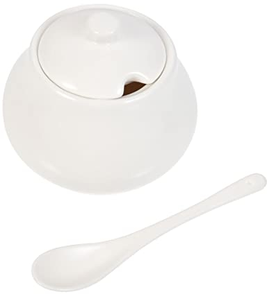 TOPBATHY Sucrier Bar Porte-Sucre Sucrier Distributeur De Sucre Azucareras De Cocina Cuisine Assaisonnement Pot Pot De Sel En Céramique Pot De Sucre En Céramique Récipient De