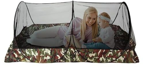 Tente De Bivouac - Tente De Camping Bivouac - Filet De Protection Anti Moustique Lit - Filet Anti Moustique Lit - Moustiquaire avec Fermeture Éclair pour Tente Universelle D'extérieur