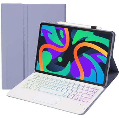 ZOMUN Keyboard Cover Case for Lenovo Tab K11, Wireless Bluetooth Keyboard Folio Case | Backlit Keyboard | Touch Mouse