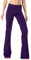 SAFORT Regular/Tall Bootcut Yoga Hose mit 71cm/76cm/81cm/86cm Schrittlänge, 4 Hosentaschen,Lange Bootleg-Hose - Lila - XL
