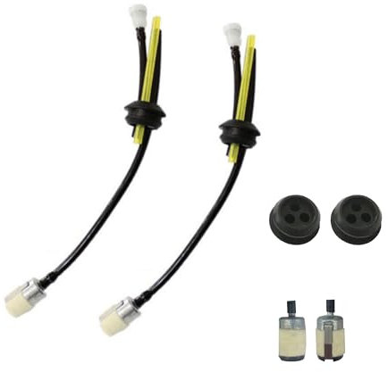 LIANCHEN Benzinschlauch Dichtung für Freischneider Dreiloch Benzinfilter Kit Universal Benzinfilter Ersatzteile Freischneider-Kraftstoffschlauch für Freischneider, Trimmer, Mower, 6 Pcs(schwarz)